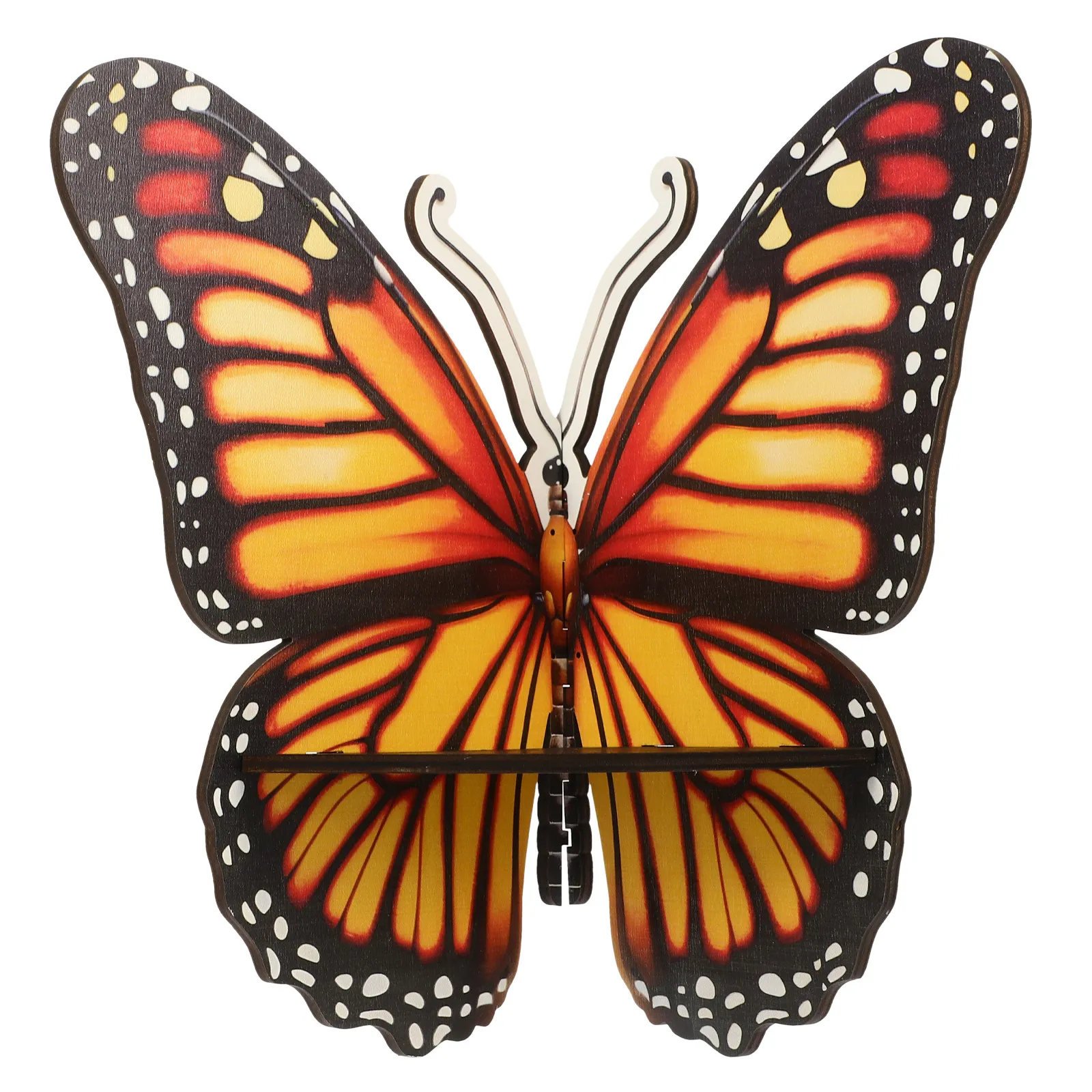 Butterfly Shaped Wall Shelf Wooden Floating Corner Display Shelf Living Room Bedroom Wall Storage Rack Wood Floating Shelves