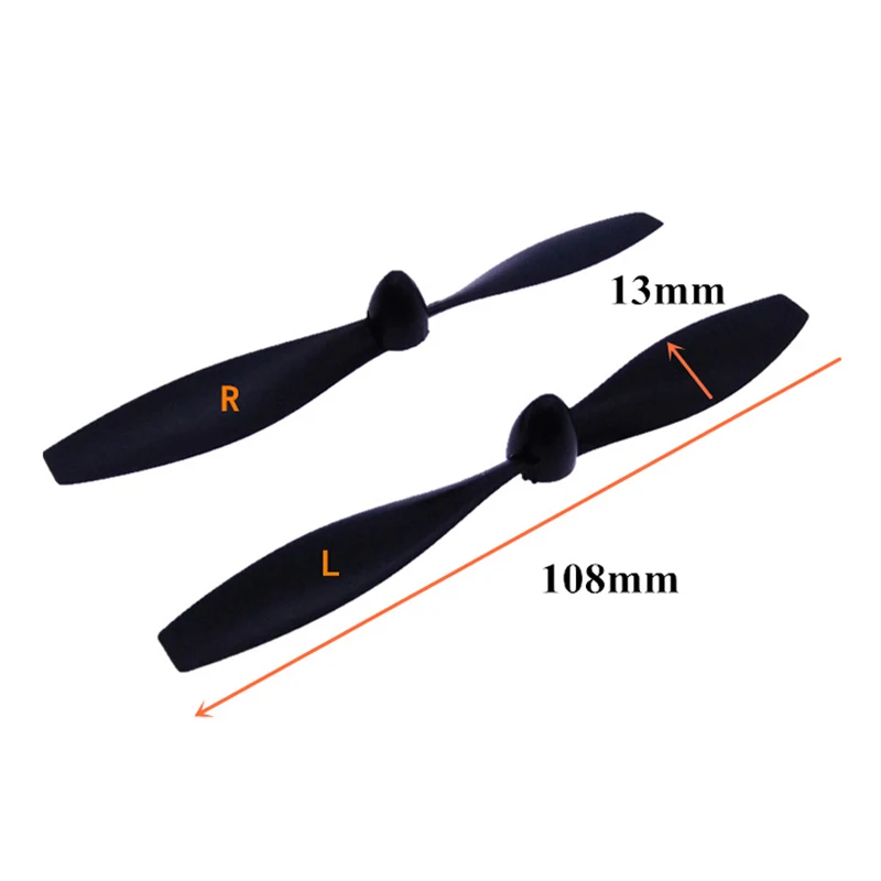 10Pairs 108 millimetri Elica CW CCW Nylon 2 millimetri Foro 2 Lame Prop RC Aliante Ad Ala Fissa Pagaia A Destra /sinistra per Aircraft