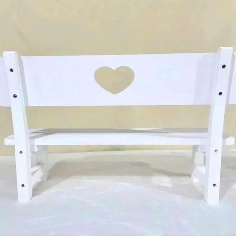 581F كرسي صالة خشبي أثاث التصوير الفوتوغرافي لمقاعد وضع صور الأطفال في الاستوديو #2