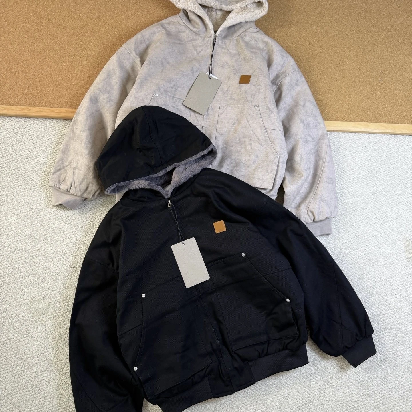 

Теплая ветрозащитная зимняя хлопковая куртка с мехом, с капюшоном и мраморным узором, молодежное повседневное пальто Cleanfit с длинными рукавами