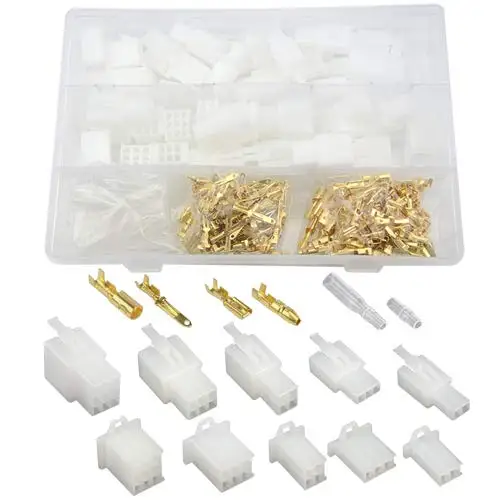 

400 PCS Automotive Wire Connectors: 2.8mm & 4mm Pin Headers, Crimp Terminals for Car Motorcycle
