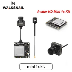 Walksnail Avatar HD Mini 1s Kiti 500 MW/32G 1080 P 60fps VTX V3 32G Depolama Polar Anten 22 ms Düşük Gecikme FPV Yarış Drone için