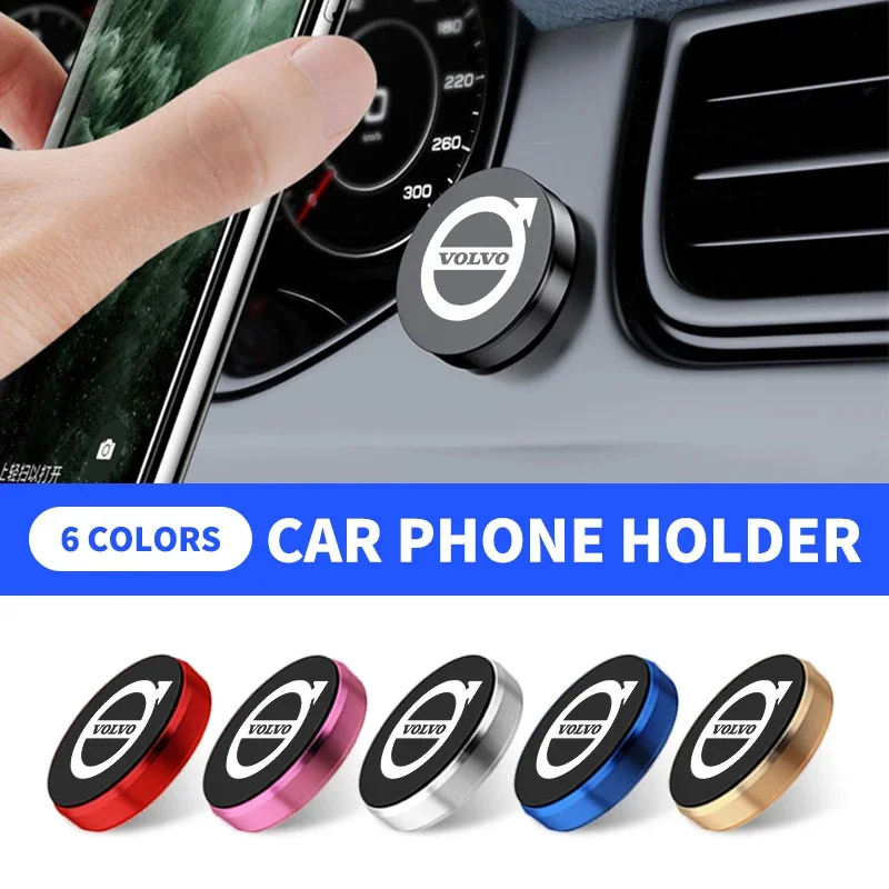 

Mini Car Phone Holder Air Vent Smartphone Mobile Stand Magnetic Bracket For Volvo Rdesign S80 V40 V50 V60 V70 S80L XC60 XC90