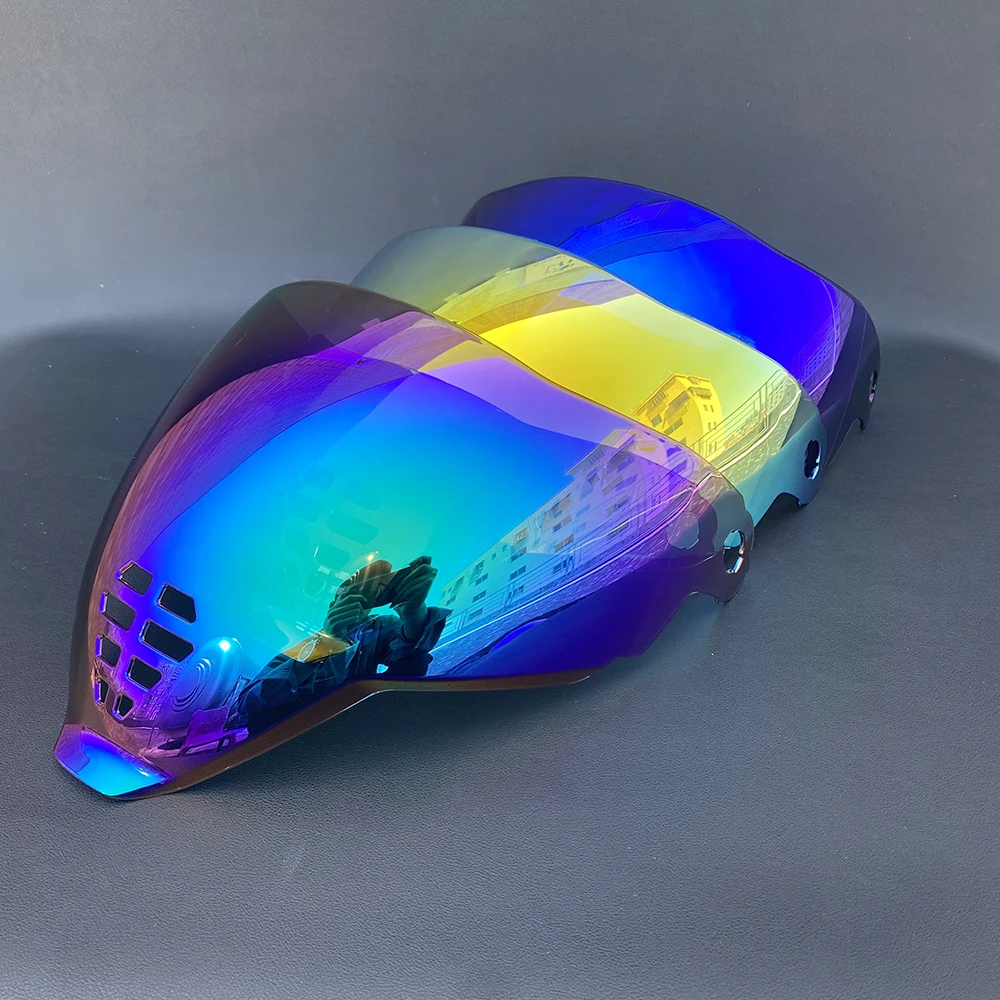 خوذة دراجة نارية شفافة مقاومة للأشعة فوق البنفسجية عدسة PC دخان داكن بديل لواقي الشمس لطائرات ICON #3