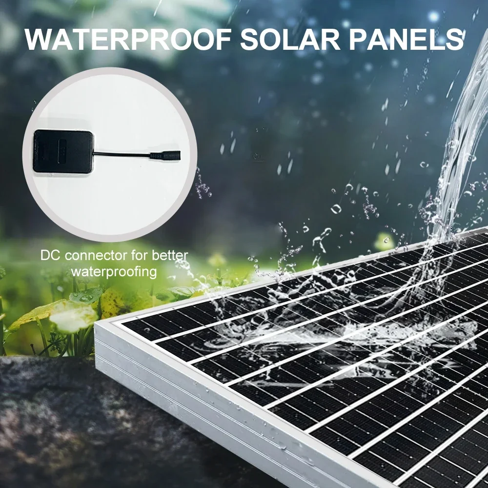 [التوصيل خلال 2-8 أيام] SOECOPO 1500W لوحة شمسية محمولة من الدرجة A + 10BB خلايا 22 - 23% تصميم عالي الكفاءة مقاوم للماء RV