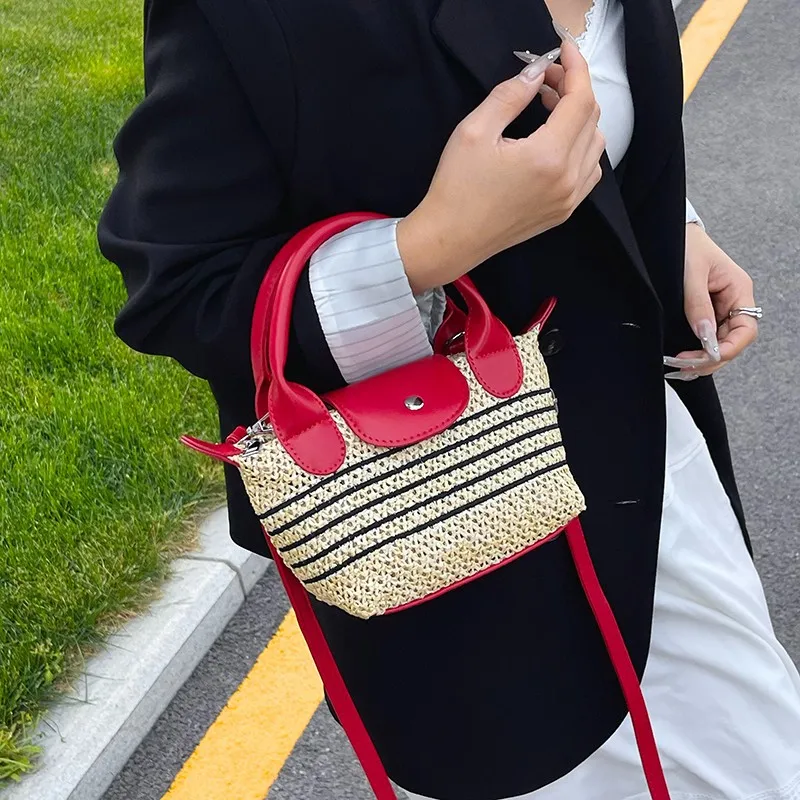 

2025 Summer Tote Bag for Women Mini Crossbody/Shoulder Purse Woven Straw Design Stylish Beach & Daily Outfits