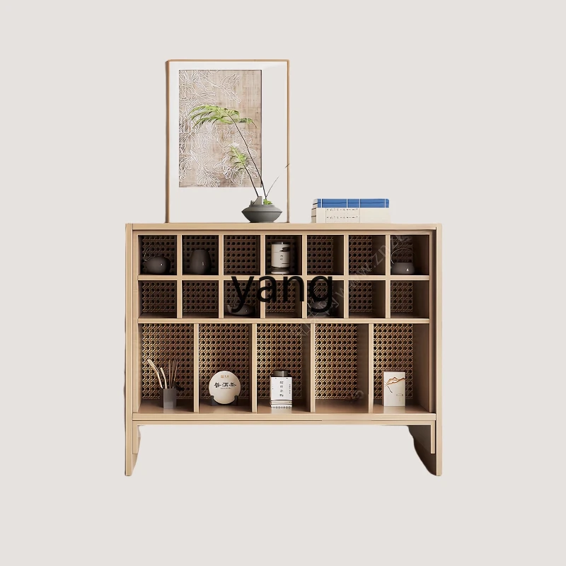 

LH Solid Wood Curio Cabinet New Chinese Style Multi-Treasure Shelf Display Cabinet Partition Furniture