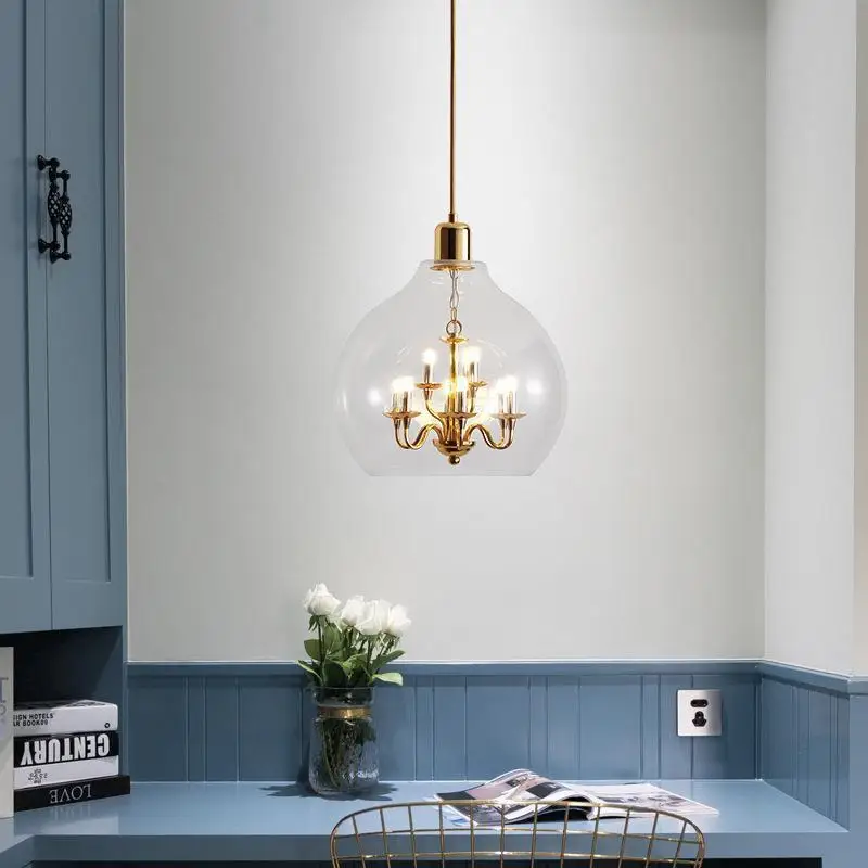 

Modern minimalist personality creative living room bedroom bedside dining table study model room retro small candlestick glass