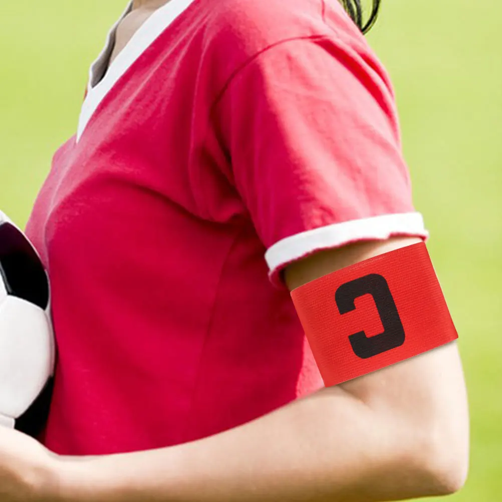 

4pcs Captain Armband Durable Adjustable Football Soccer Bands Nylon Material Team Sports Leader Arm Sign For Matches