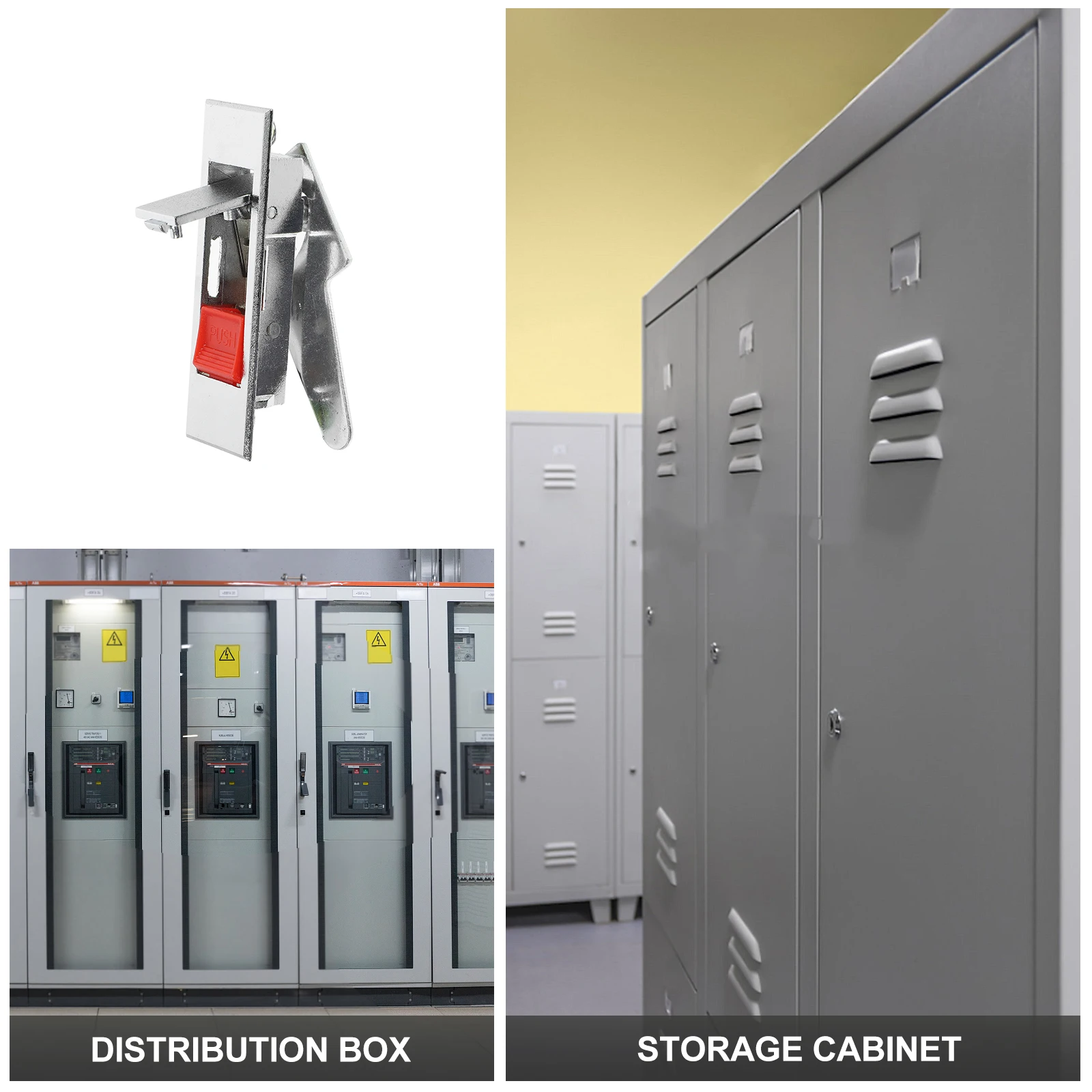 

Button Lock Zinc Alloy Cabinet Door Locks for Showcase Mailbox Glass Doors Durable Safe Easy Installation Storage Security