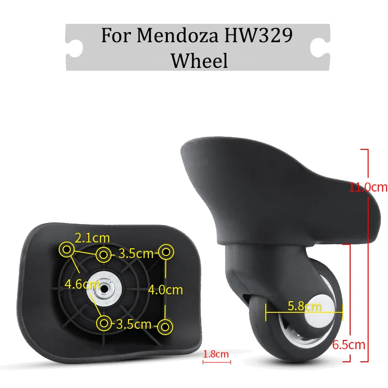 

Suitable For Mendoza HW329 Universal Wheel Silent Wheel Luggage Anti-wear Wheels Replaceable Wheels Flexible Rotation Wheels