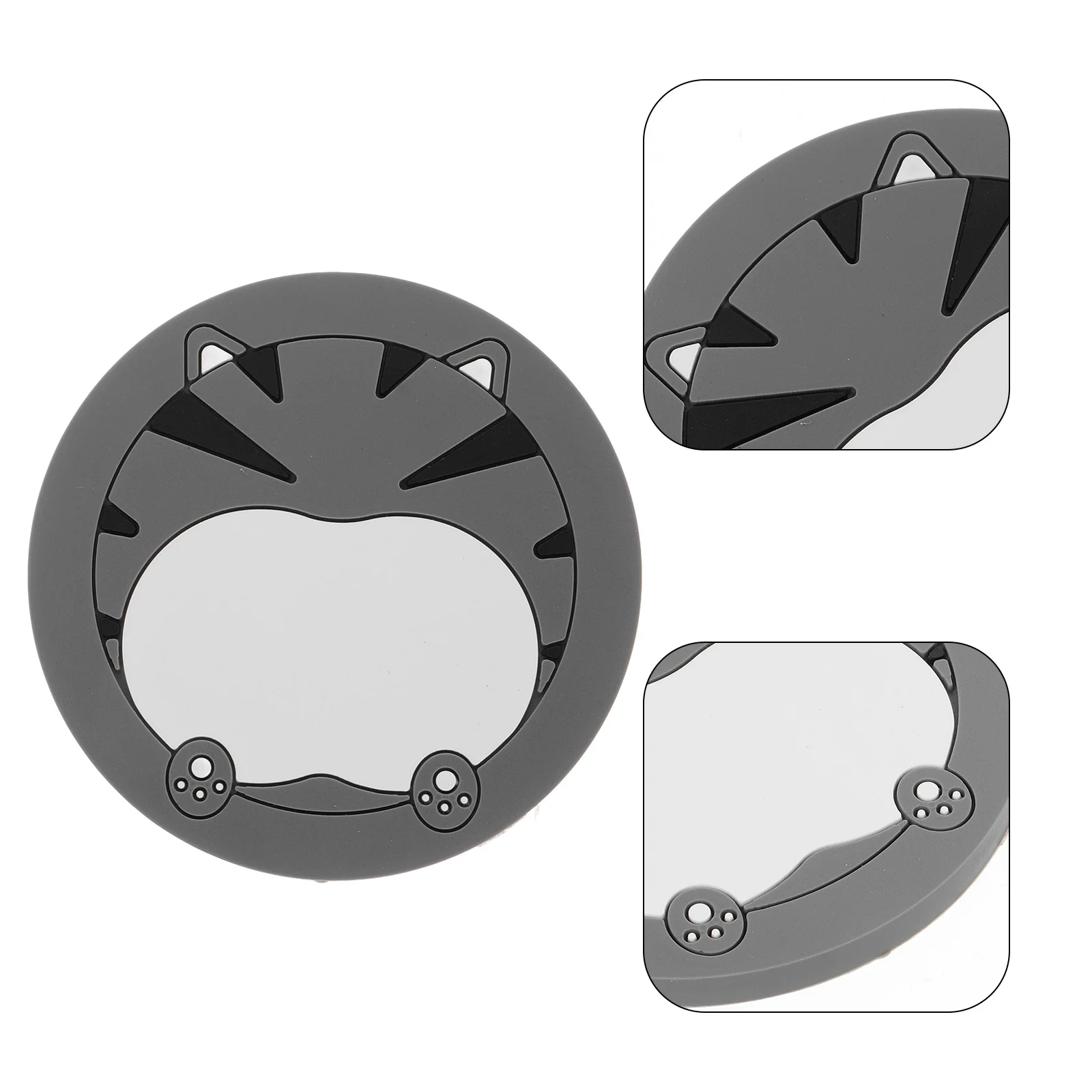 

2Pcs Car Coasters for Men PVC Material Antislip Stylish Simple Generous Complement Interior Decoration Car Drink Coaster