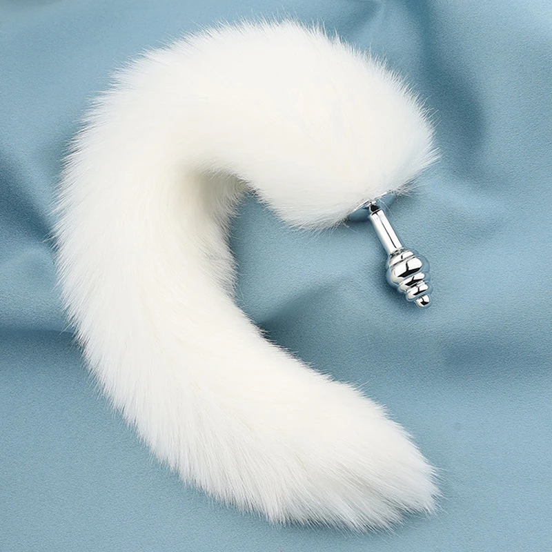 3 Heads Removable Metal Soft Fox Tail Women Butt Plug SM Adule Bedtime Flirtation Intimate Sex Gay Anal Couple Intimate Toys