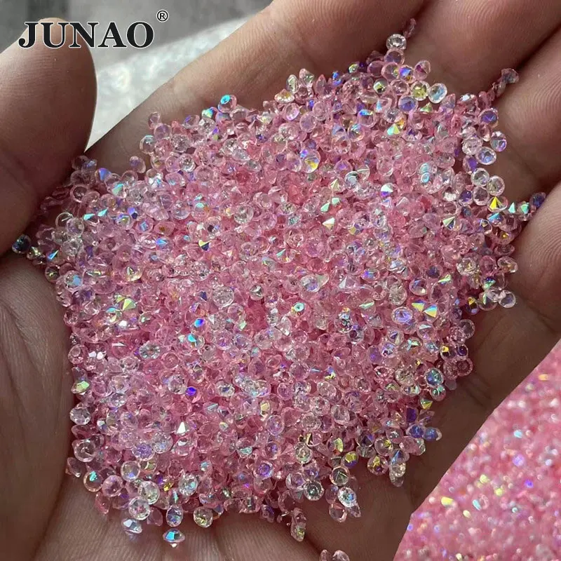 

Стразы JUNAO 3 мм, 500 г, прозрачные, светло-розовые, AB-эффект, круглые, из полимерной смолы, с заостренной основой, для ногтей, для рукоделия и DIY-проектов