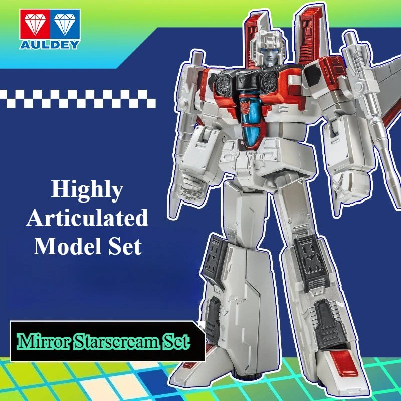 올디 AAE 트랜스포머 장난감 G1 클래식 미러 유니버스 메가트론 스타스크림 고도로 가동 가능한 모델 세트 - 소년용 장난감 휴일 선물