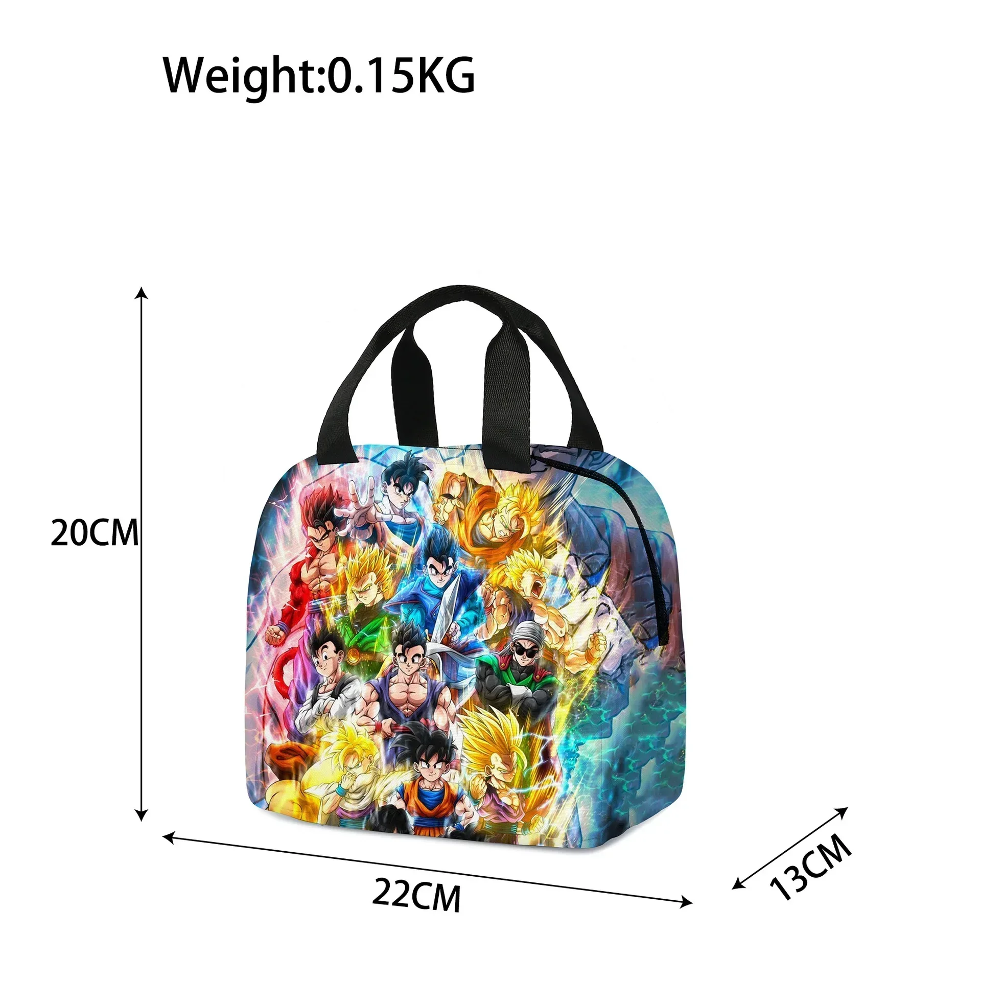 3D Dragon Ball Meal Bag Cartoon Portable Ice Bag Kids Lunch Bag Birthday Gift Anime Kawaii Cartoon School Bag Mochila