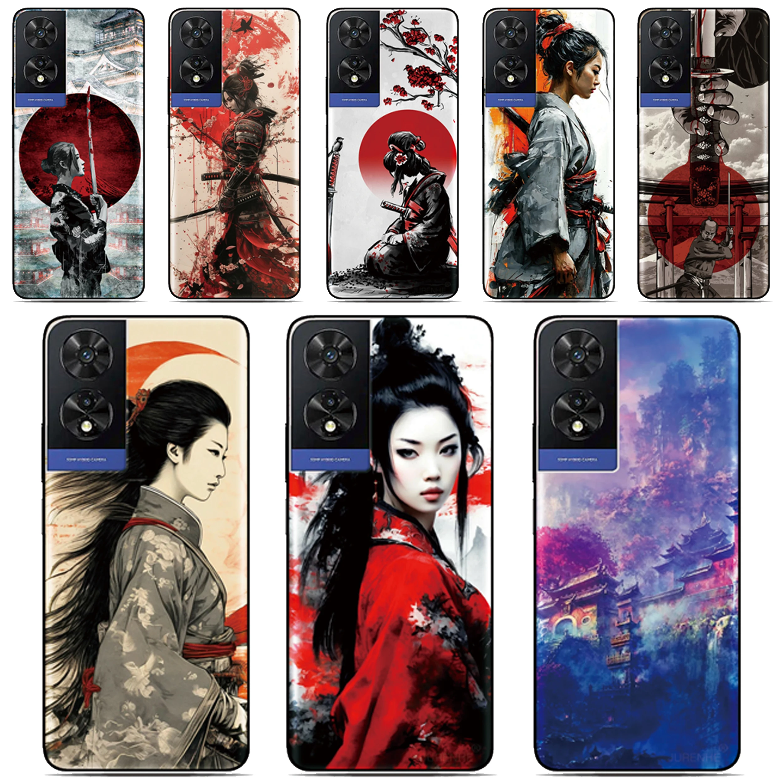 

Ninja Girl Cover For Realme C85 15 Pro 5G C75 C51 C53 C63 C65 C67 C31 C30 C35 C55 C33 4G C21 C12 Reno 8T 10 8 7 Phone Case
