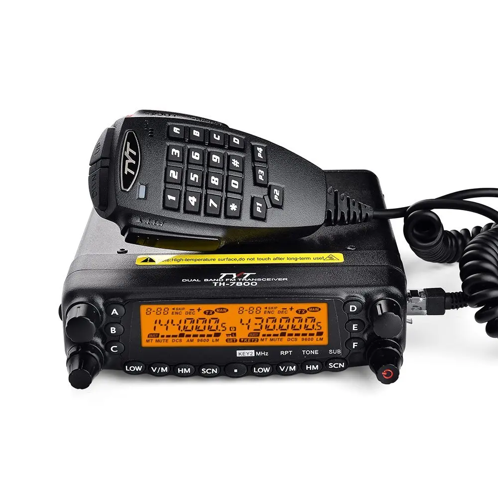 TYT Mobile Transceiver Amateur Dual Band VHF/UHF Radio High Power 50W TH-7800 Ham Radio