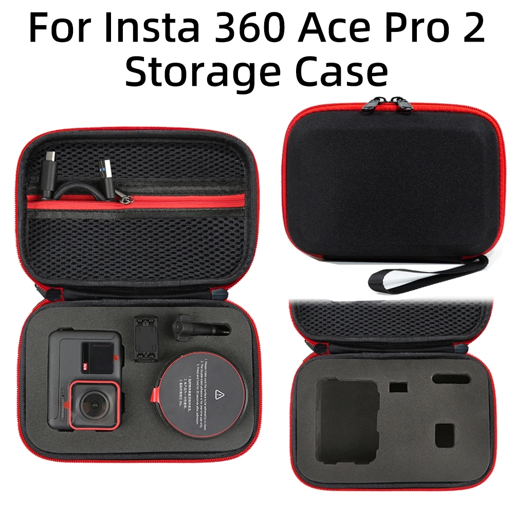 Portable Handbag For Insta 360 Ace Pro2 Hard Shell Storage Bag Waterproof Carrying Case For Insta 360 Ace Pro2 Camera Accessory