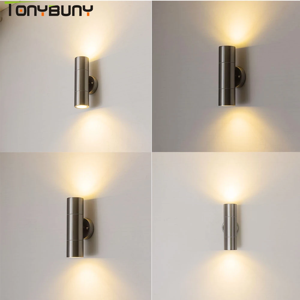 

Fast shipping up down Indoor Led wall light stainless steel decorate 6W 8W 10W 14W led Wall lamp new Wall Sconce bedroom Modern