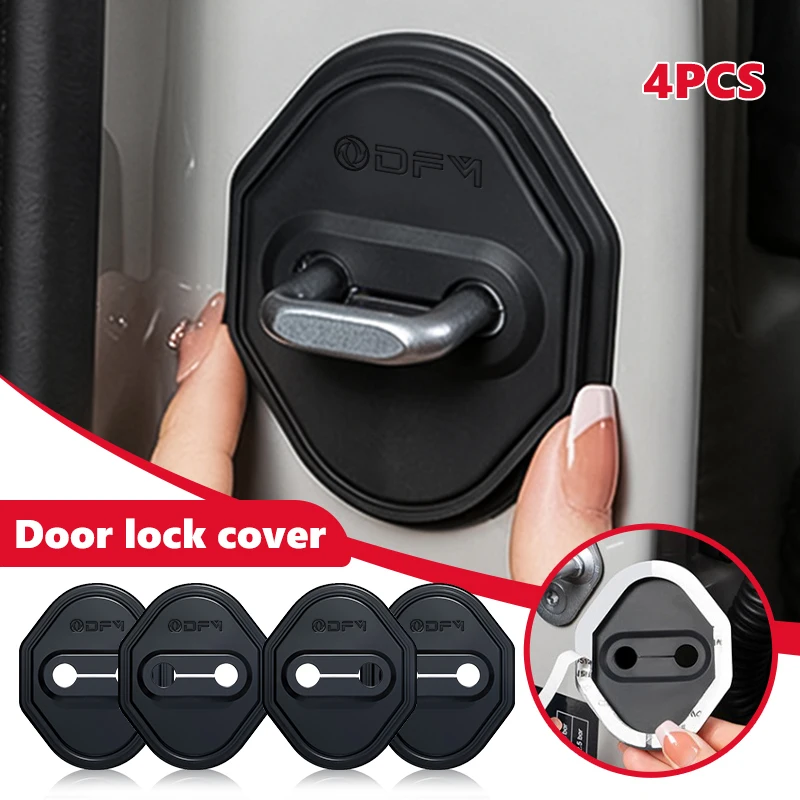 For Dongfeng Motor Silicone Car Door Lock Buckle Protector Cover Sticker Auto Accessories DFM Aeolus ax3 k01 Ax5 580 DFSK Glory