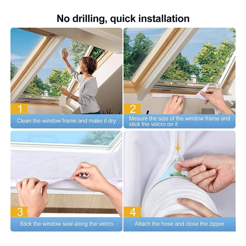 Roof Window Air Conditioning , White And Waterproof Window For Mobile Air Conditioners