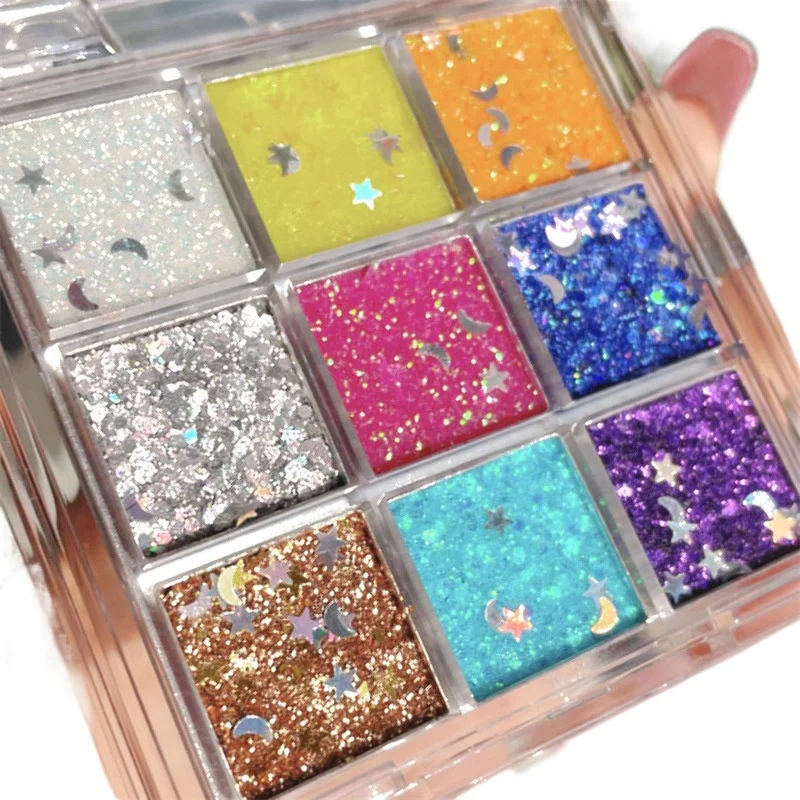 Glitter Oogschaduw Schoonheidspalet Kinderen Podium Make-Up Langdurige Speciale Glitter Twinkle Gel Oogschaduw Vrouwen Make-Up Tools