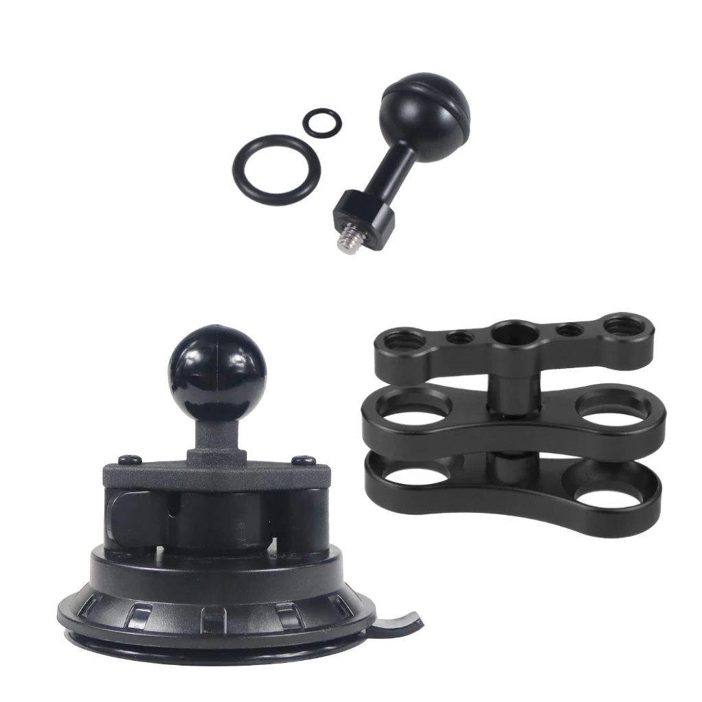 6 Zoll/4,5 Zoll/3 Zoll Handpumpen-Saugnapf mit 1/4 Zoll Gewinde Kamerastabilisator-Halterung für RAM-Kamera Auto-Fotografie Saugnapf – Detail 17