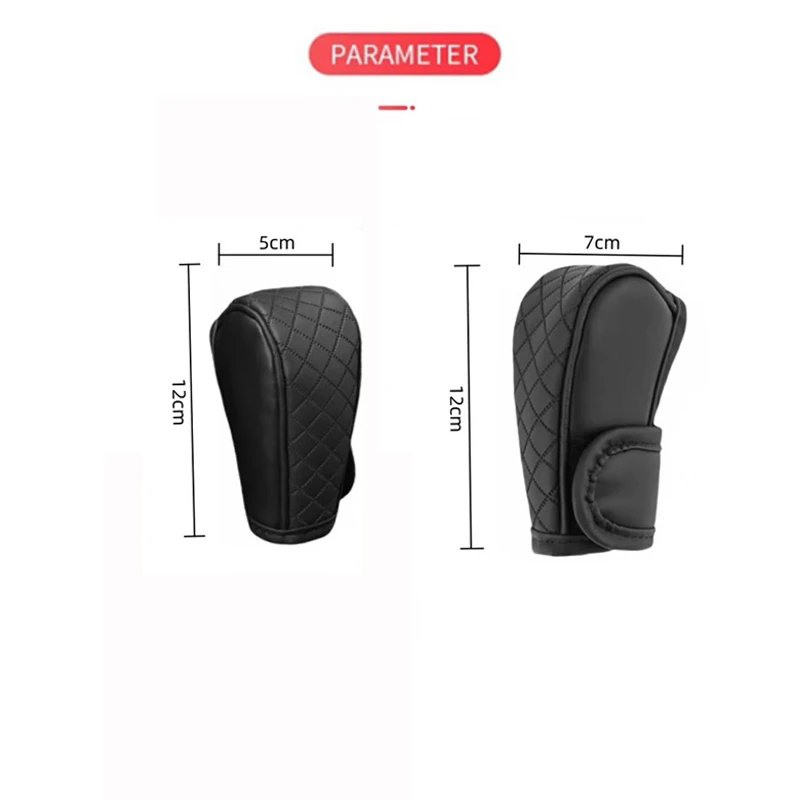 Car Shift Handle Cover PU Leather Non-slip Wear-resistant for BMW 1 3 5 7 Series X1 X3 X4 X5 F10 F15 F16 F20 F30 F18 F25 M3 M4