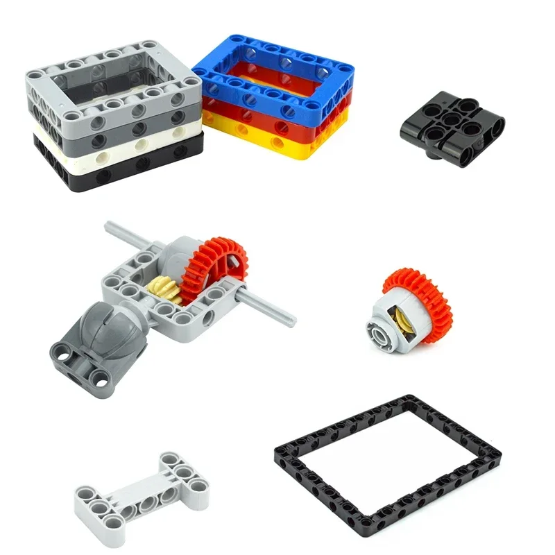 MOC Onderdelen Liftarm Frame Dikke 5x7 Open Center Bouwstenen Compatibel met 64179 DIY Educatieve Bricks Technische Kinderen speelgoed