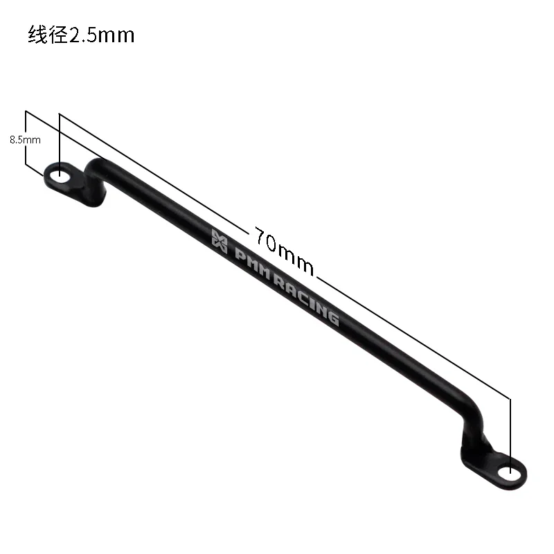 1PCS 70MM/130MM Metal Armrest Railing Door Handle for 1/10 Rc Truck Tamiya TOYOTA HILUX BRUISER RC4WD TF2 Decoration Part