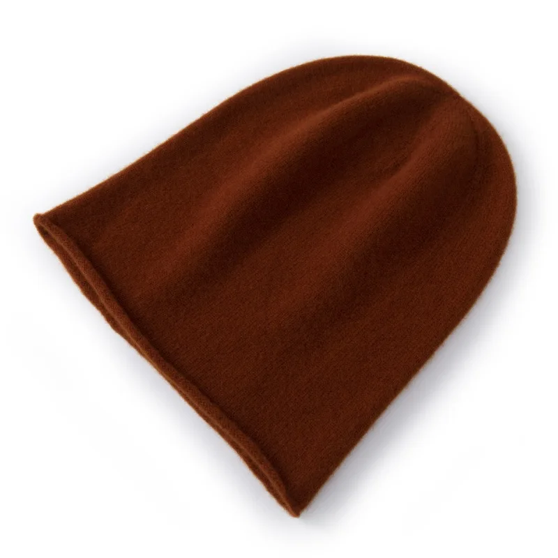 Einfache Klassische Reine Wolle Hut Frauen Männer Herbst WInter Curling Haufen Beanie Männlich Weiblich Hohe Qualität Gestrickte 100% Wolle Kalten Hut – Detail 17