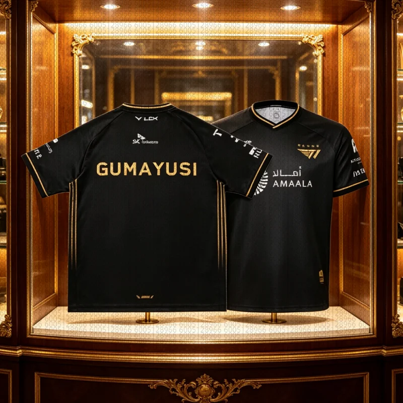 

2026 New T1 SKT1 Esports Club Team Uniform Faker Keria Fans Tshirt League of Legends Jersey T Shirt Custom Tops Parent-child