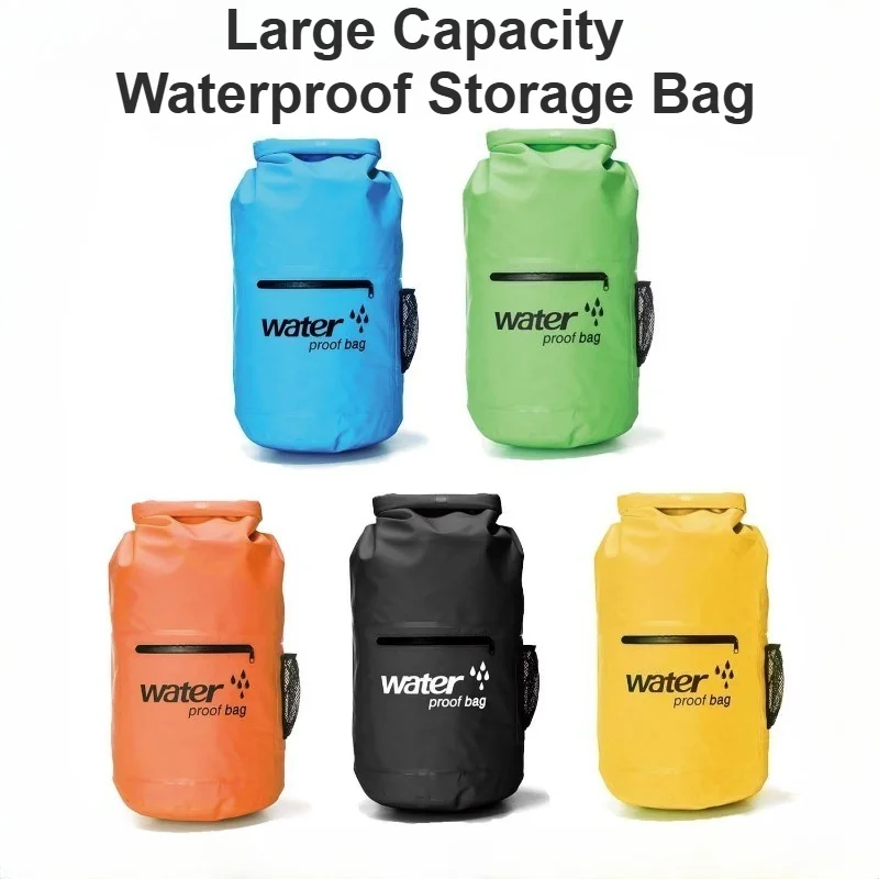 

IPX6 Waterproof Dry Bag Backpack 10L/20L-Roll-Top Water Resistant Bag for Rafting, Swimming Beach Hiking Kayaking&Outdoor Sports