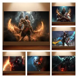 God of War Poster The Graffiti God Kratos The Nightwatcher Games Poster Canvas Painting Game Room Wall Decor Wall Art Stickers