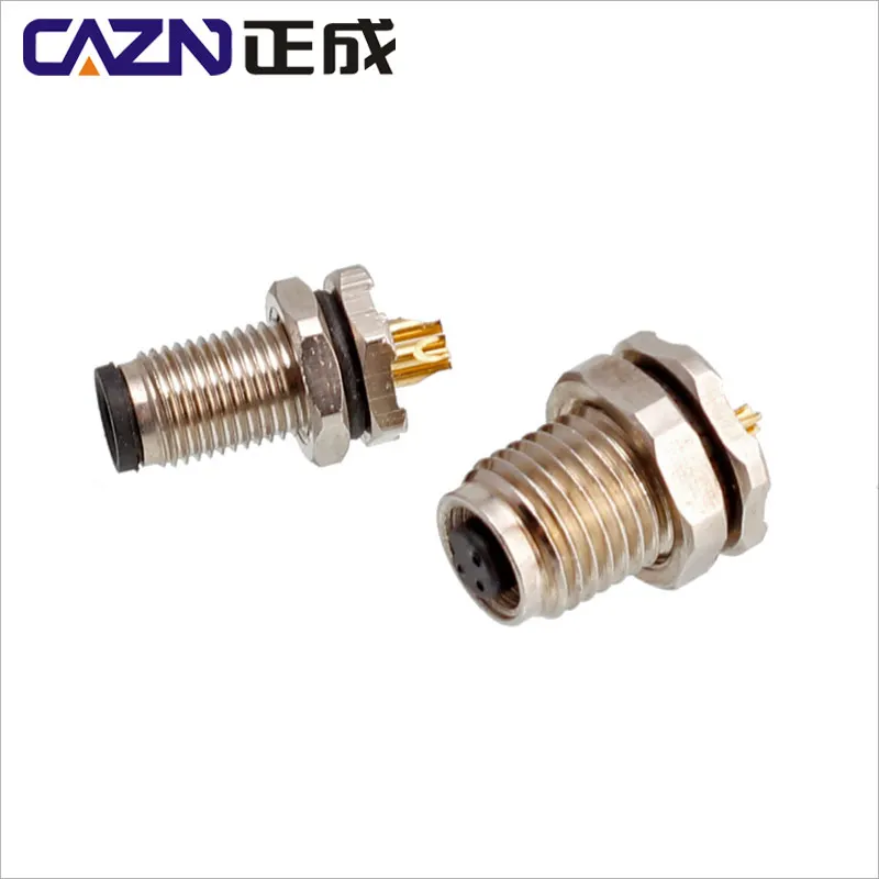 New products Male Female Waterproof M5 3 4 Pin Rear Panel Mount Socket M5 waterproof Solder Type Connectors