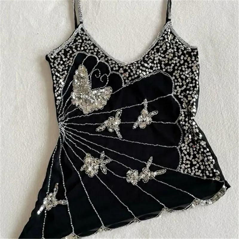 أزياء شبكة الترتر قمم المرأة الصيف الخامس الرقبة مثير أكمام المحاصيل الأعلى البريق عطلة الشاطئ حزب نادي ضمادة القمم