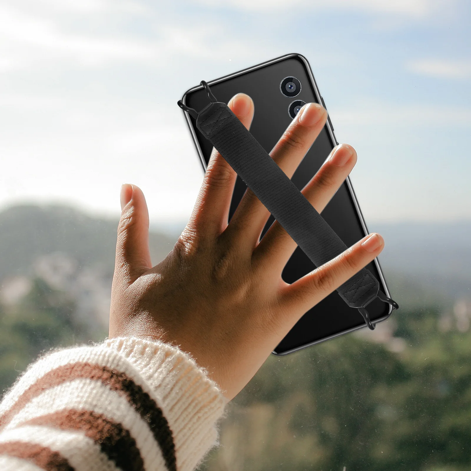 3x11 سنتيمتر اللوحي حامل الهاتف حزام اليد مكافحة قطرة السرير القراءة الأيدي الحرة ملحق حامل لوحي حزام اليد للهاتف #6