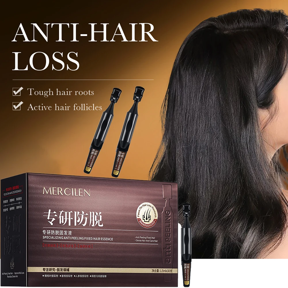 30Pcs Hair Oil Improve Dry Forks Nourishing Scalp Hair Care Oil Control Hair Breaking Prevention Essence Repair Hair Roots Serum