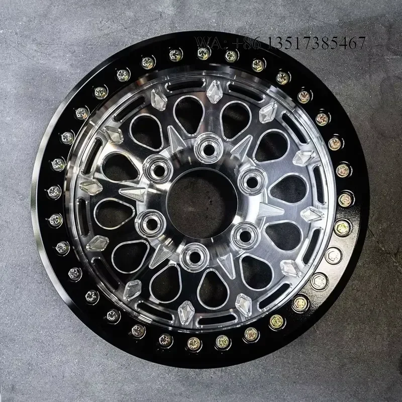 6061-T6 Aluminum Forged True Beadlock Machined Black Off-Road Wheels for Wrangler Raptor F-150 Tank300 Prado Land Cruiser