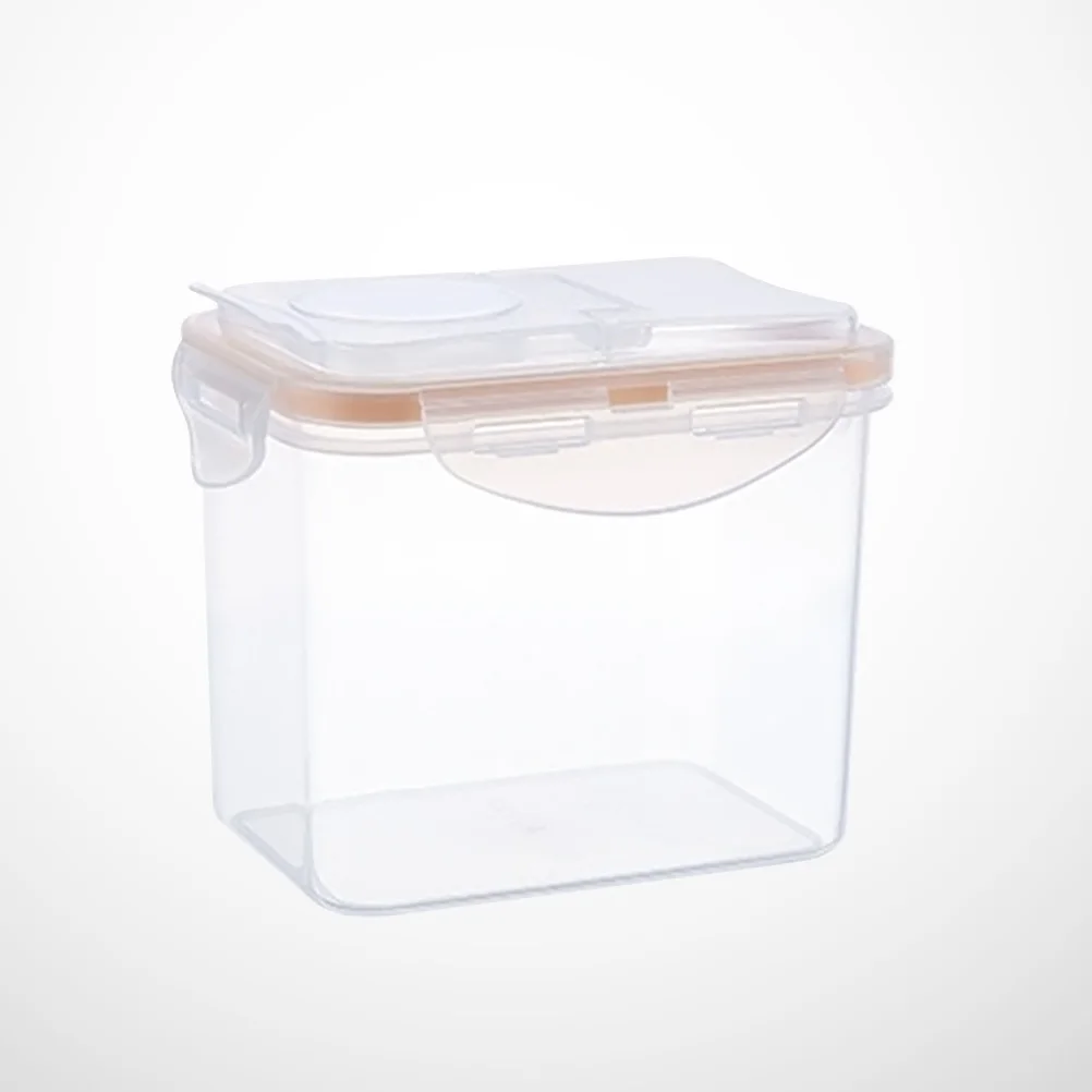 

Food Grade Plastic Grain Storage Pot 1000ml Airtight Sealed Container Clear Kitchen Storage Organizer Box