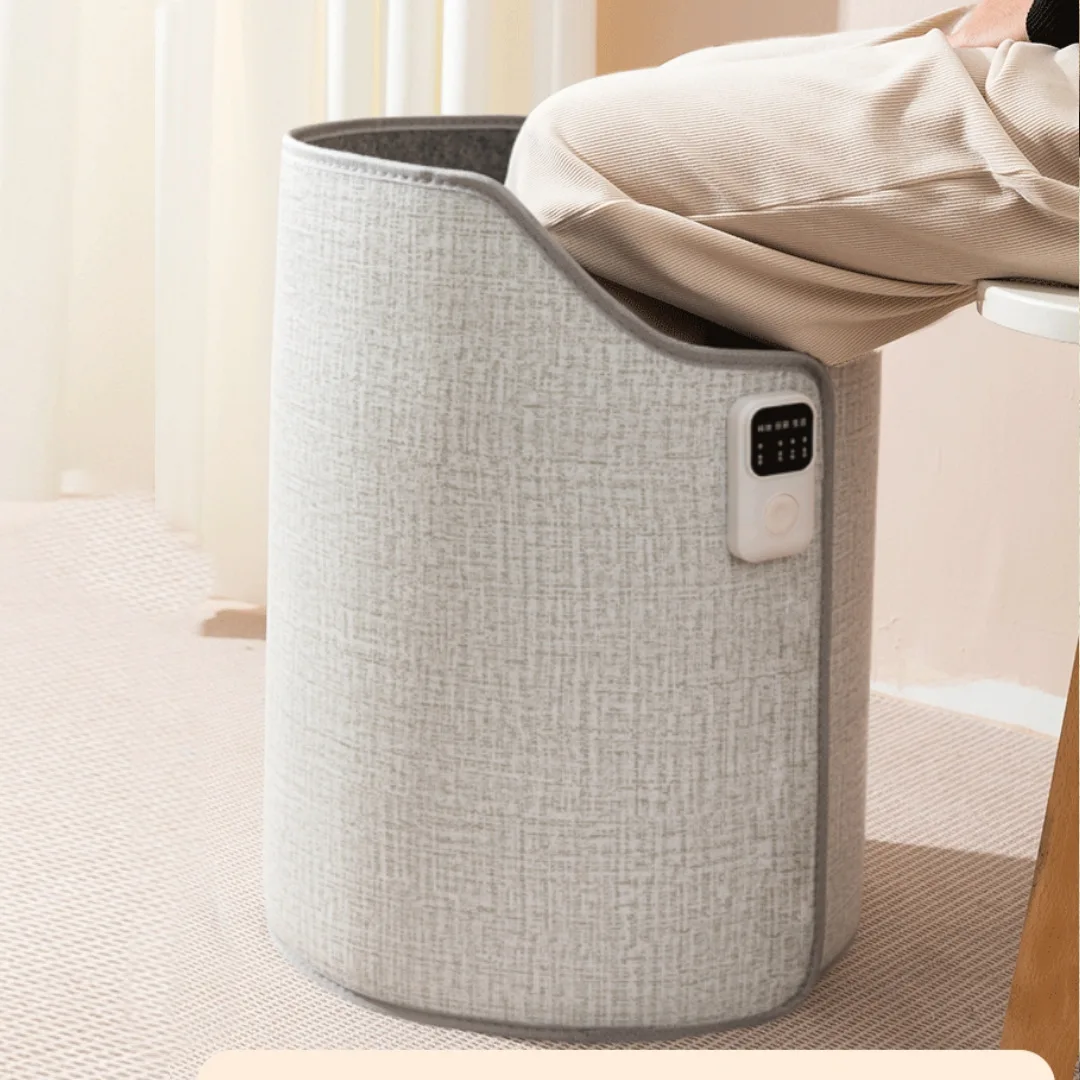 Foldable Foot Warmer 3-Level Adjustable Desk Heater Smart Temperature-Controlled Foot Warmer Timed Knee Heating Pad