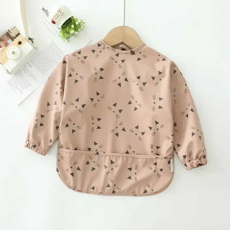 Baby Waterproof Long Sleeve Bibs, 1-3Y