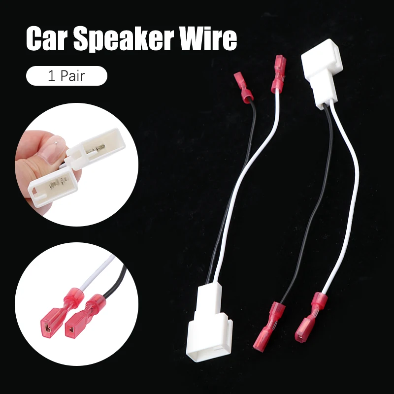 1Pair Car Tweeter Dash Front Speaker Wire Harness Adapter Cable Connector Wiring Cable For Lexus