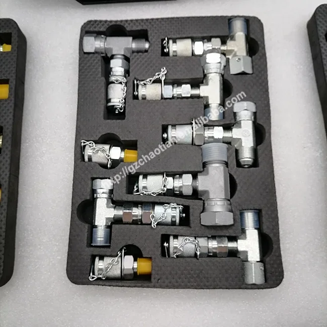 Construction Machinery Parts Stainless Steel Hydraulic test Coupling Hose Fitting Hydraulic Pressure Test Coupling Kit