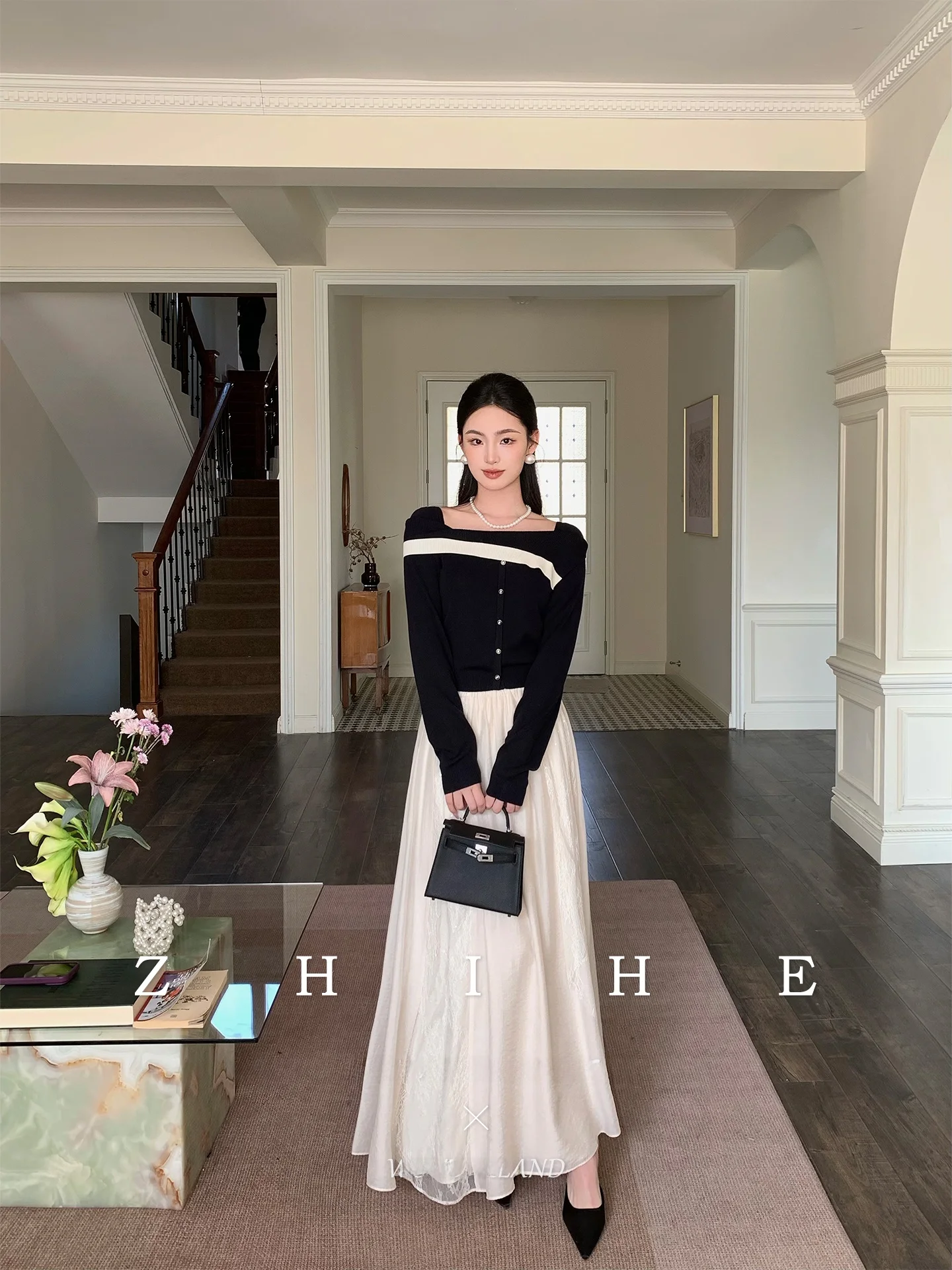 

French Sle Knitted Woolen Sweater Trousers And f Skirt Set for Women Spring Season Casual Wear Office And Date Suitable