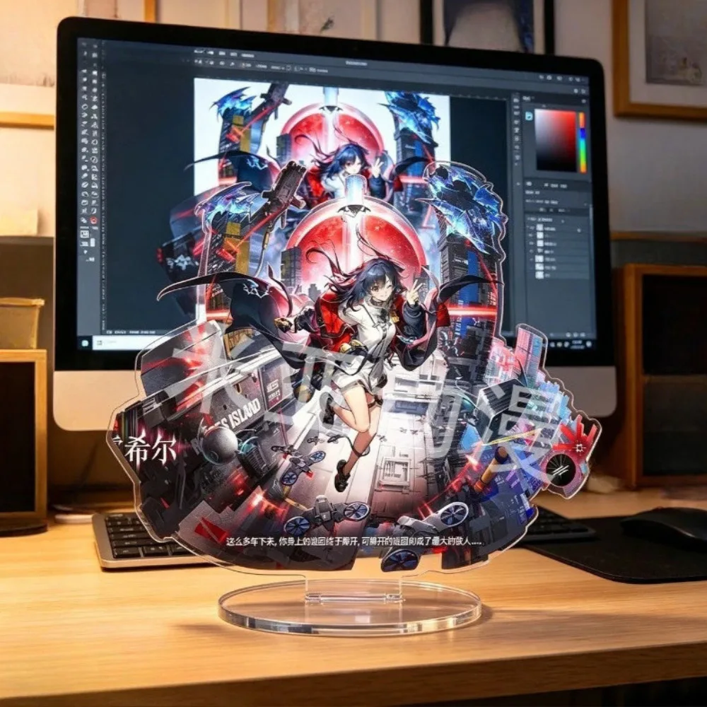 Game Arknights 7th Anniversary Acrylic Stand Kal'tsit Ada Closure Church Вий Cosplay Model Plate Desktop Keychain Props Ornament