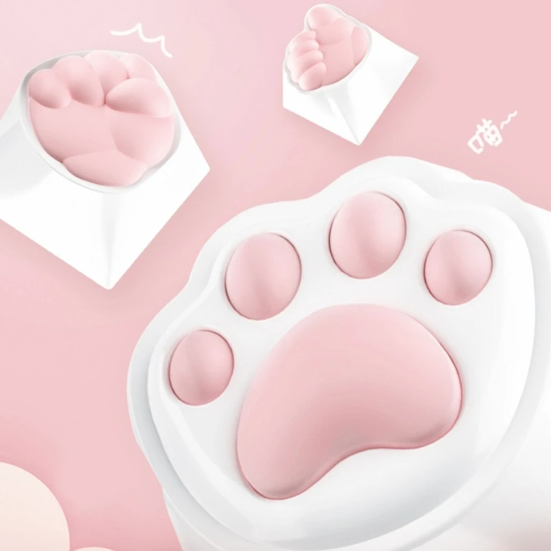 Unique and Durable Keycaps for Mechanical Keyboards Claw Design Silicone Pads Resistant to Corrosion and Heat Keycap