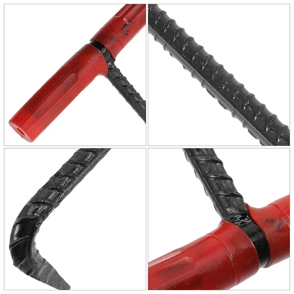 Manhole Hook Steel Reliable T-Shaped Handle Handy Manhole Cover Lifter Easy Operation Pull Hook Sliding Door Lifter
