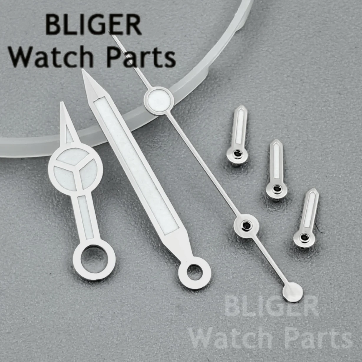 Bliger vk63 rosa ouro prata ouro relógio ponteiros verde luminoso 6 pçs conjunto caber vk63 vk64 movimento de quartzo relógio mão peças modificadas